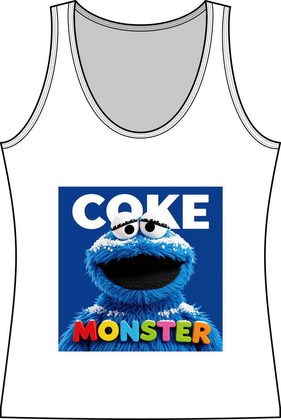 Coke Monster Women’s Tank Top — After-Hours Cookie Parody