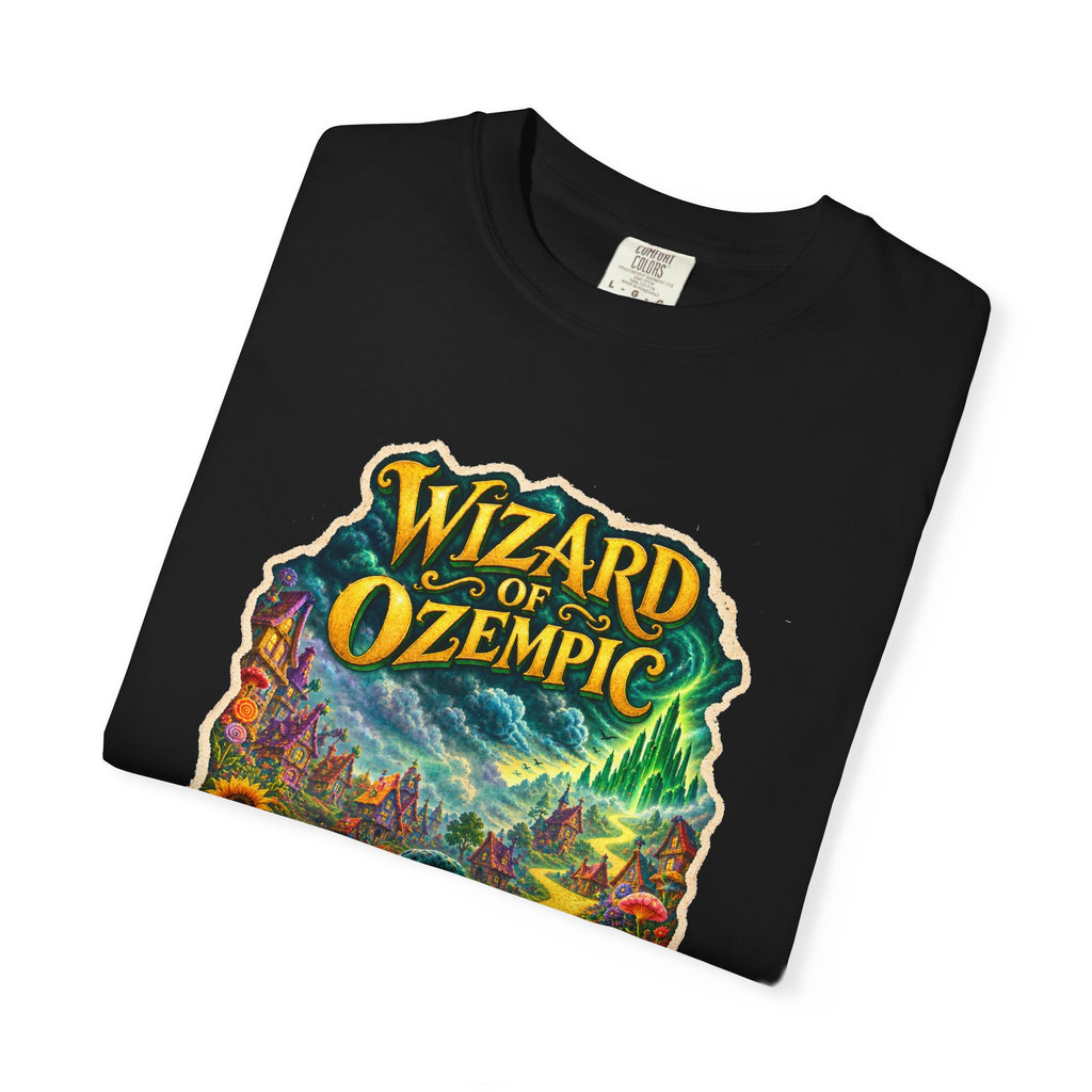 Wizard of Ozempic: The Munch-Thins Premium T-Shirt — Retro Fantasy Graphic