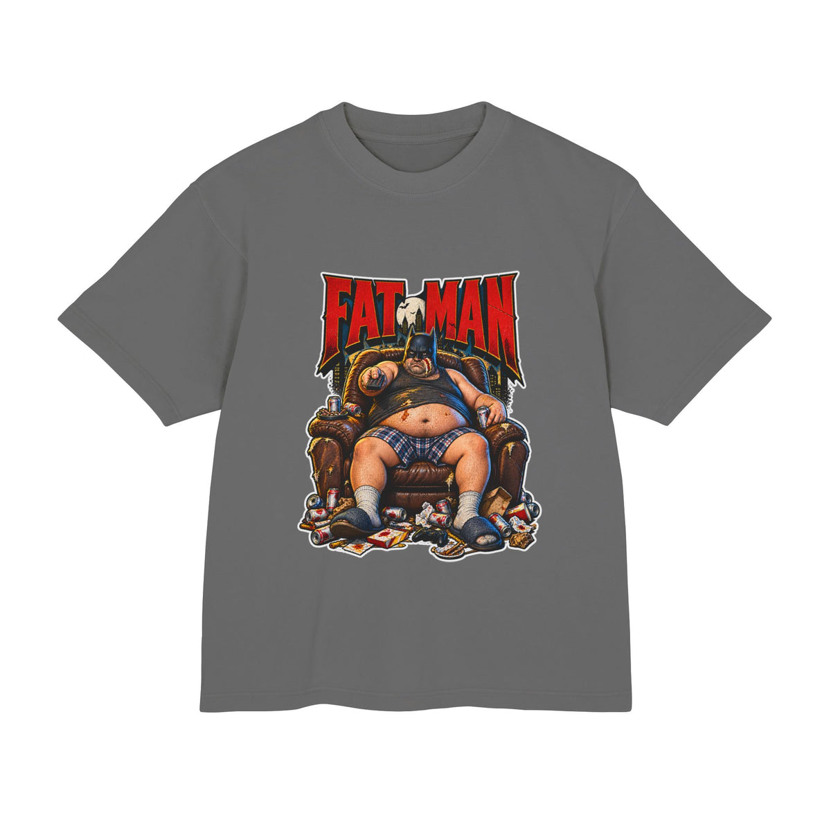 Fat Man Premium T-Shirt — Retro Comic Parody