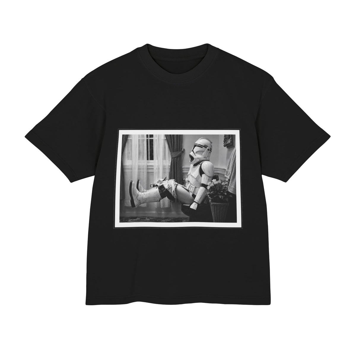Stormpooper Lounge Premium T-Shirt — Retro Sci-Fi Photo
