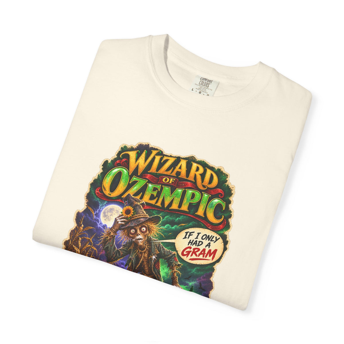 Wizard of Ozempic: Scareblow Premium T-Shirt — Retro Fantasy Graphic