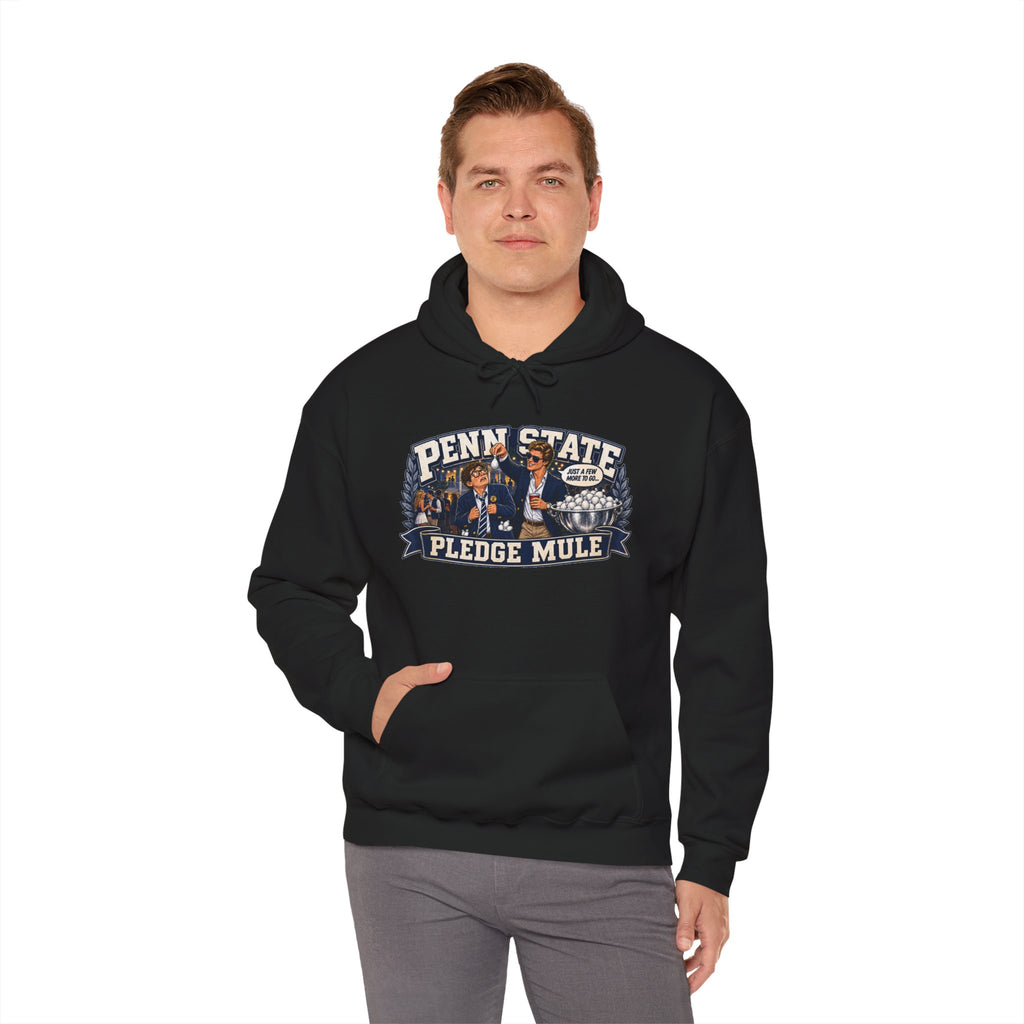 Penn State Pledge Mule Hoodie - Collegiate Vintage Crewneck for Alumni & Students