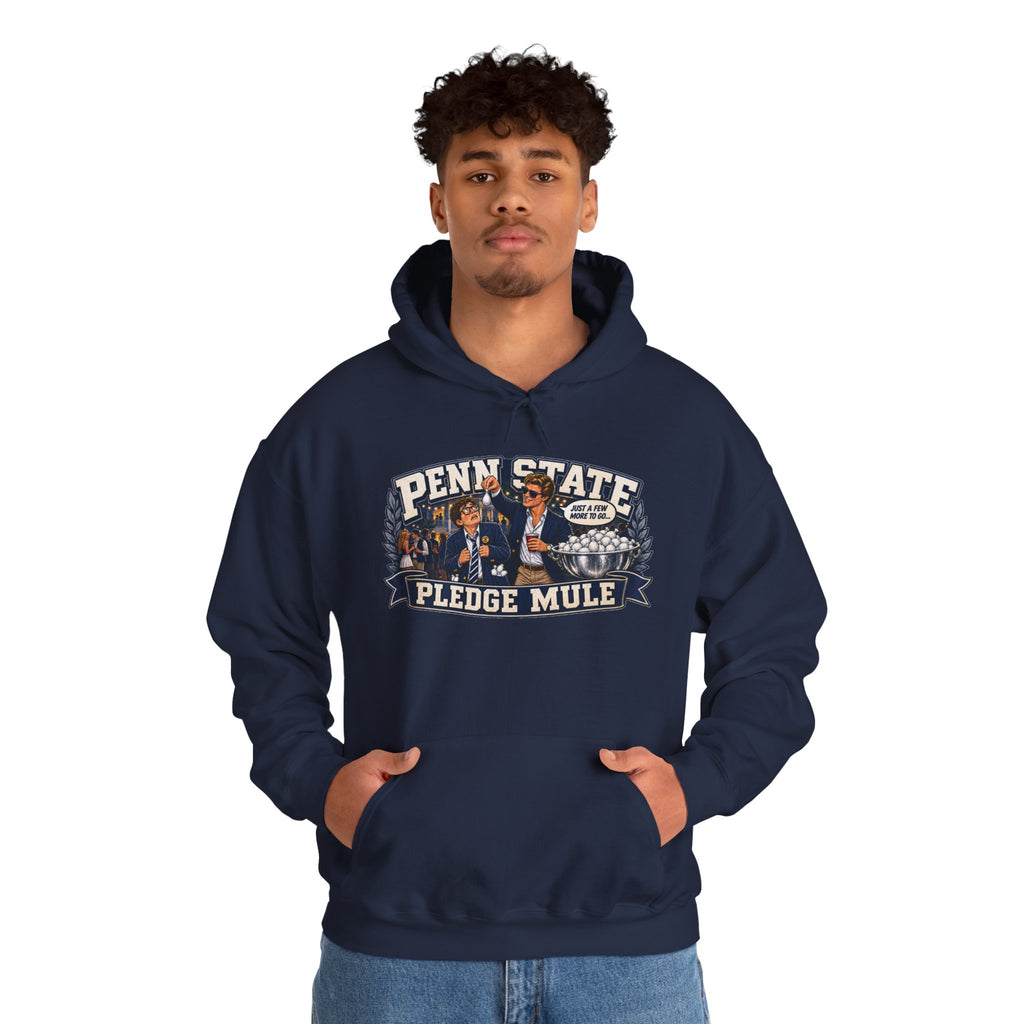 Penn State Pledge Mule Hoodie - Collegiate Vintage Crewneck for Alumni & Students