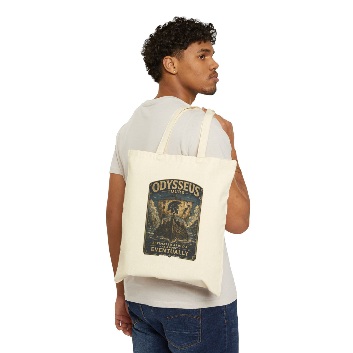 Odysseus Tours Canvas Tote — Estimated Arrival: Eventually