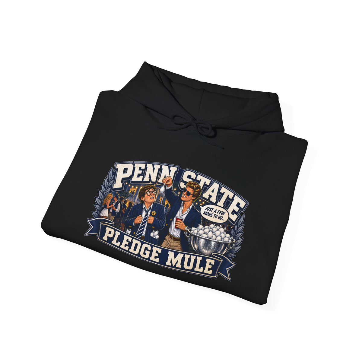 Penn State Pledge Mule Hoodie - Collegiate Vintage Crewneck for Alumni & Students