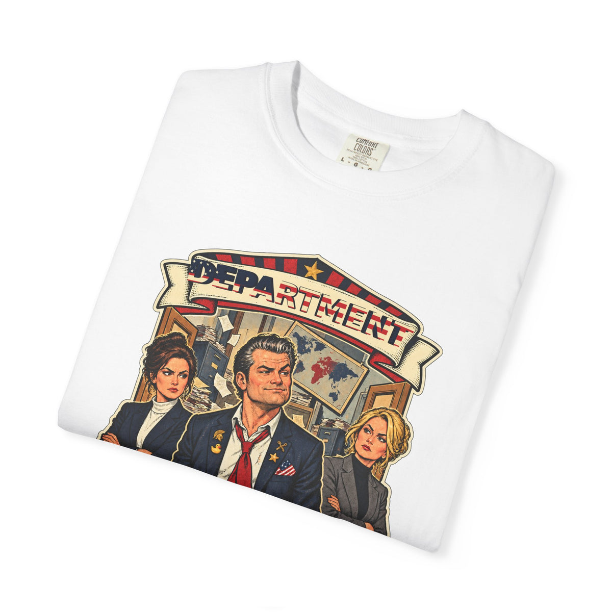 Department of Whores T-Shirt — Pete Hegseth Political Satire Tee