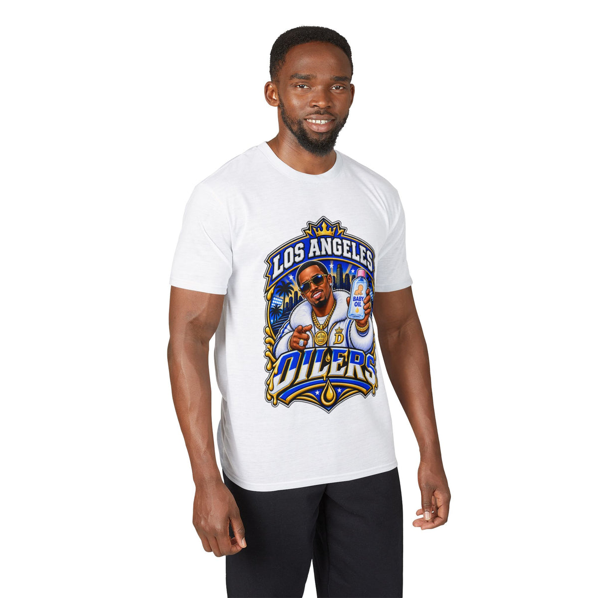 Los Angeles Oilers Premium T-Shirt — Vintage Team Logo