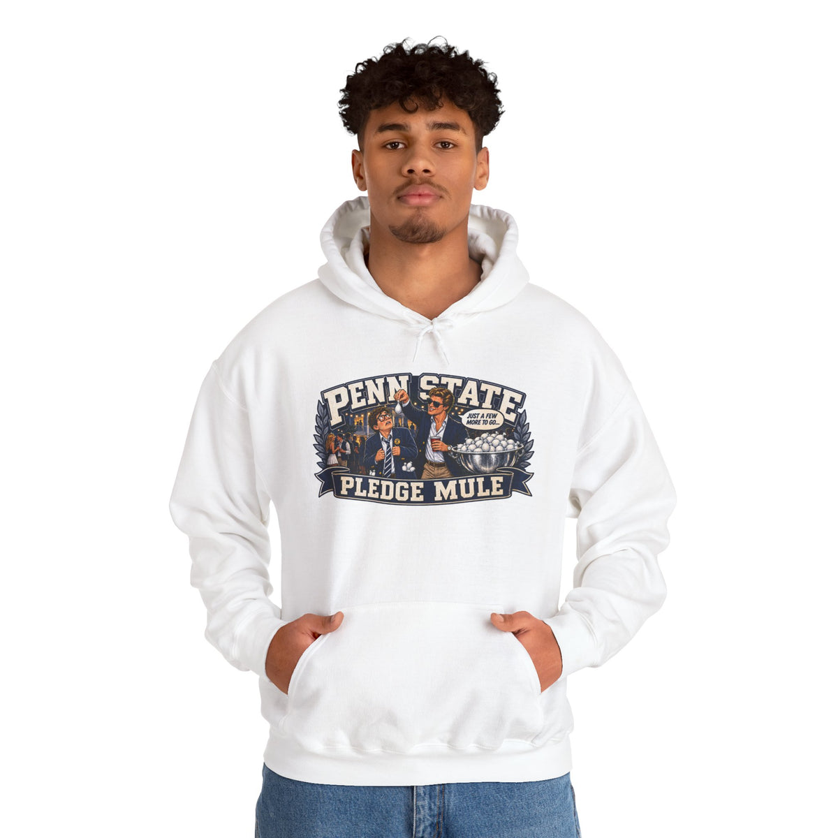 Penn State Pledge Mule Hoodie - Collegiate Vintage Crewneck for Alumni & Students
