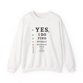 I Find Myself Hilarious Sweatshirt — Eye Chart Crewneck