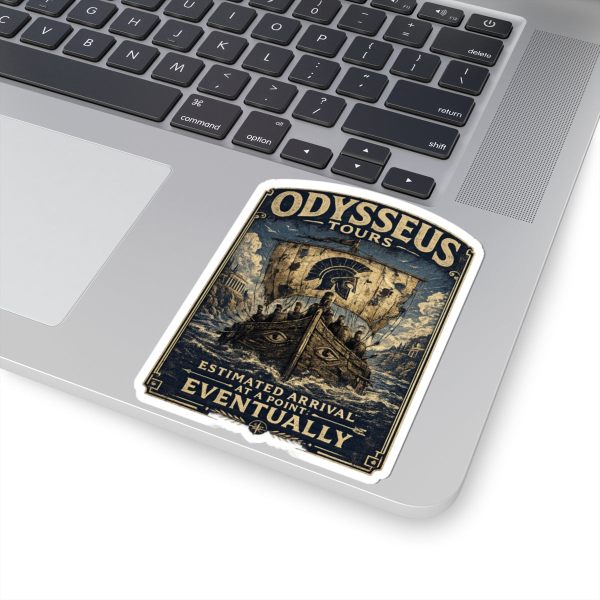 Odysseus Tours Sticker — Estimated Arrival: Eventually
