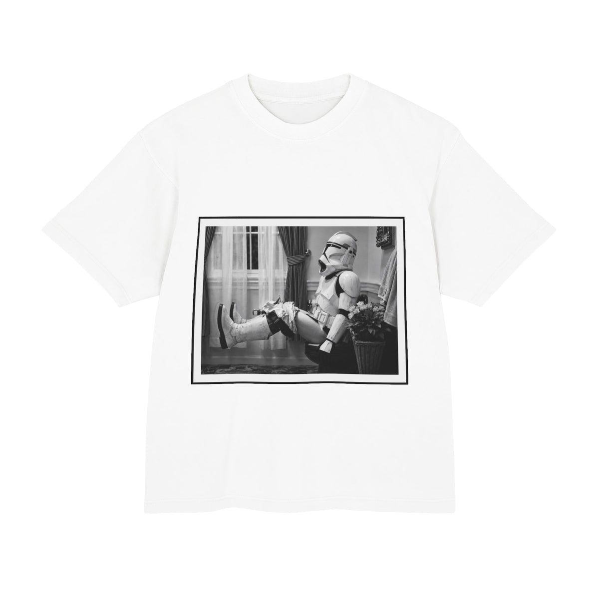 Stormpooper Lounge Premium T-Shirt — Retro Sci-Fi Photo