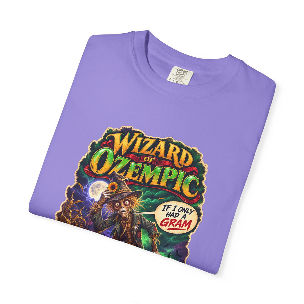 Wizard of Ozempic: Scareblow Premium T-Shirt — Retro Fantasy Graphic