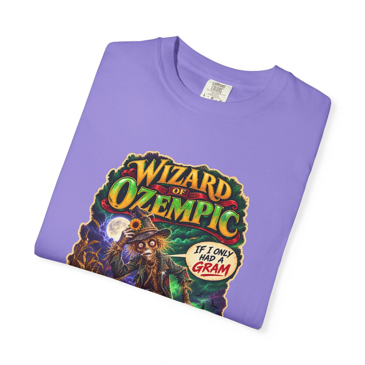 Wizard of Ozempic: Scareblow Premium T-Shirt — Retro Fantasy Graphic