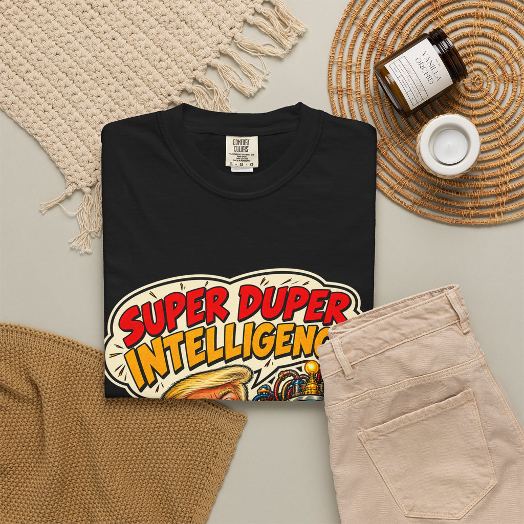 Super Duper Intelligence T-Shirt — Trump Political Satire Tee