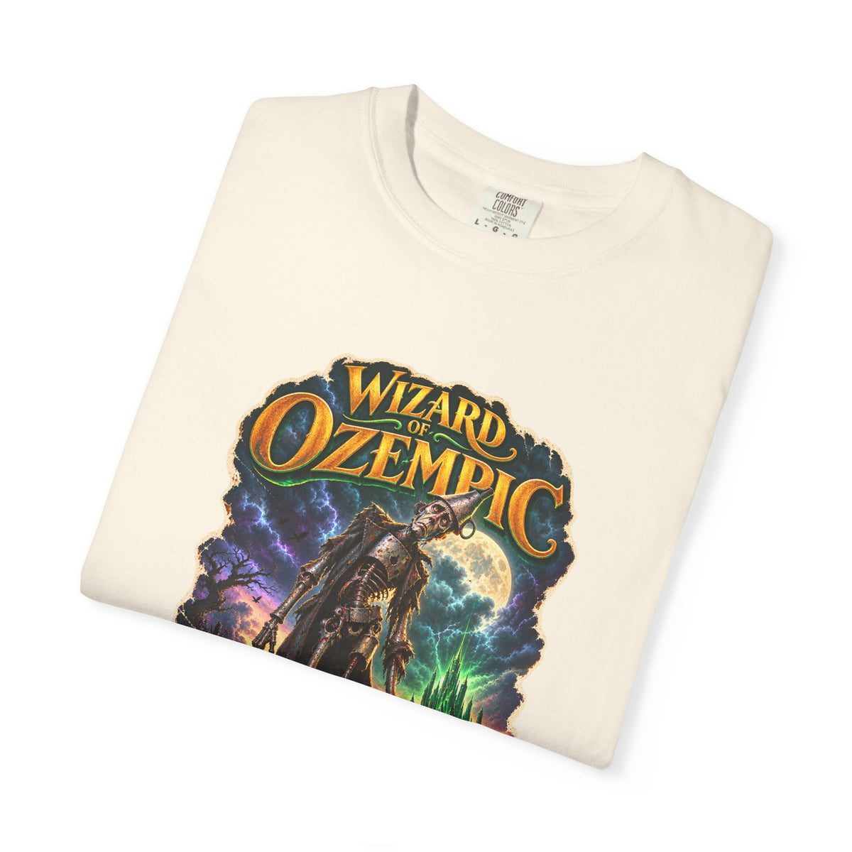 Wizard of Ozempic: Thin Man Premium T-Shirt — Retro Fantasy Graphic