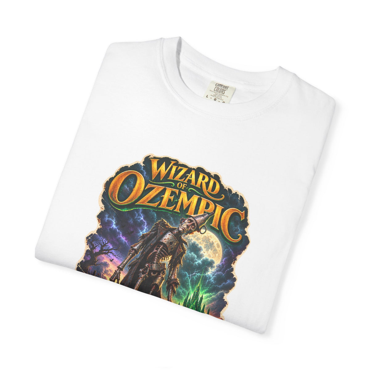 Wizard of Ozempic: Thin Man Premium T-Shirt — Retro Fantasy Graphic