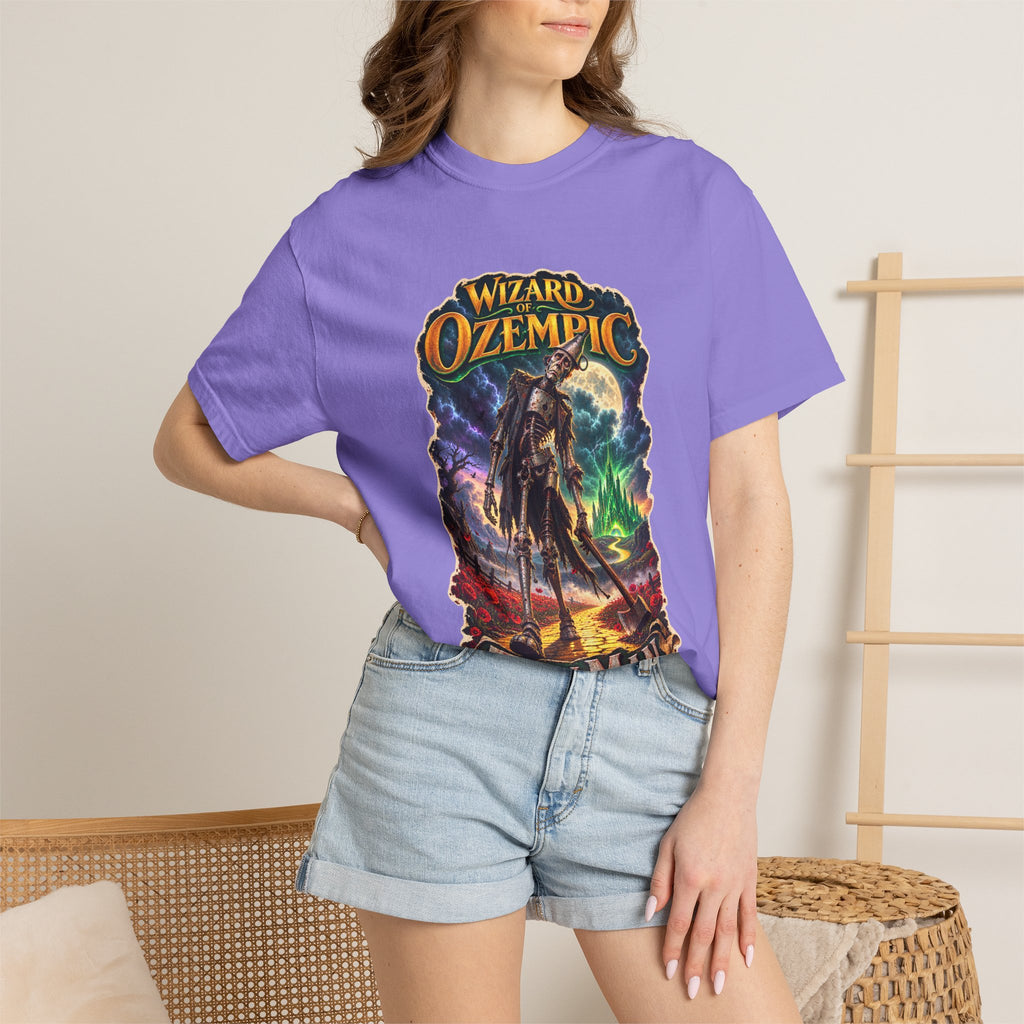 Wizard of Ozempic: Thin Man Premium T-Shirt — Retro Fantasy Graphic