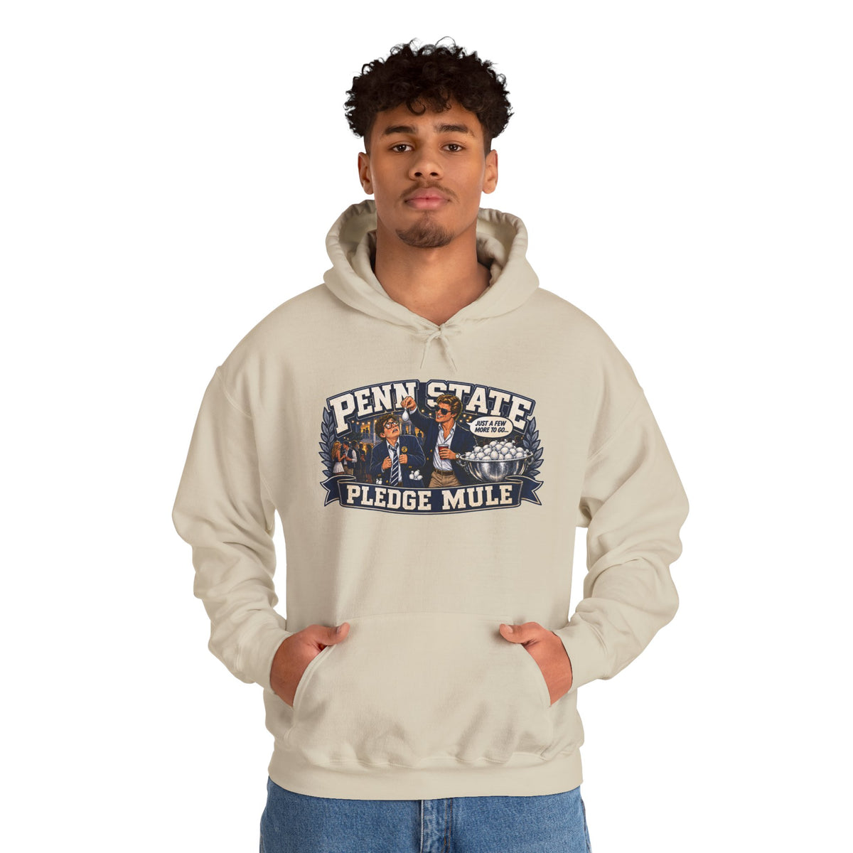 Penn State Pledge Mule Hoodie - Collegiate Vintage Crewneck for Alumni & Students
