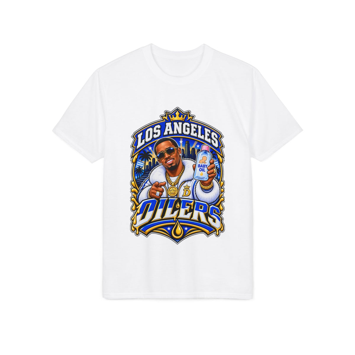 Los Angeles Oilers Premium T-Shirt — Vintage Team Logo