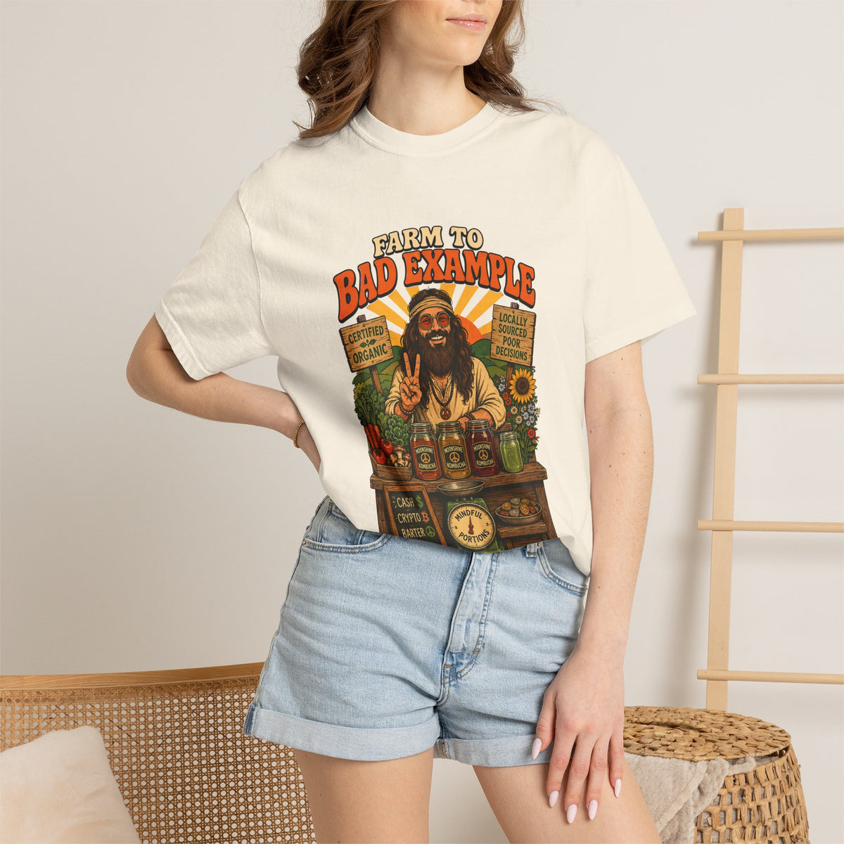 Farm to Bad Example Premium T-Shirt — Grass Fed & Naturally Fermented