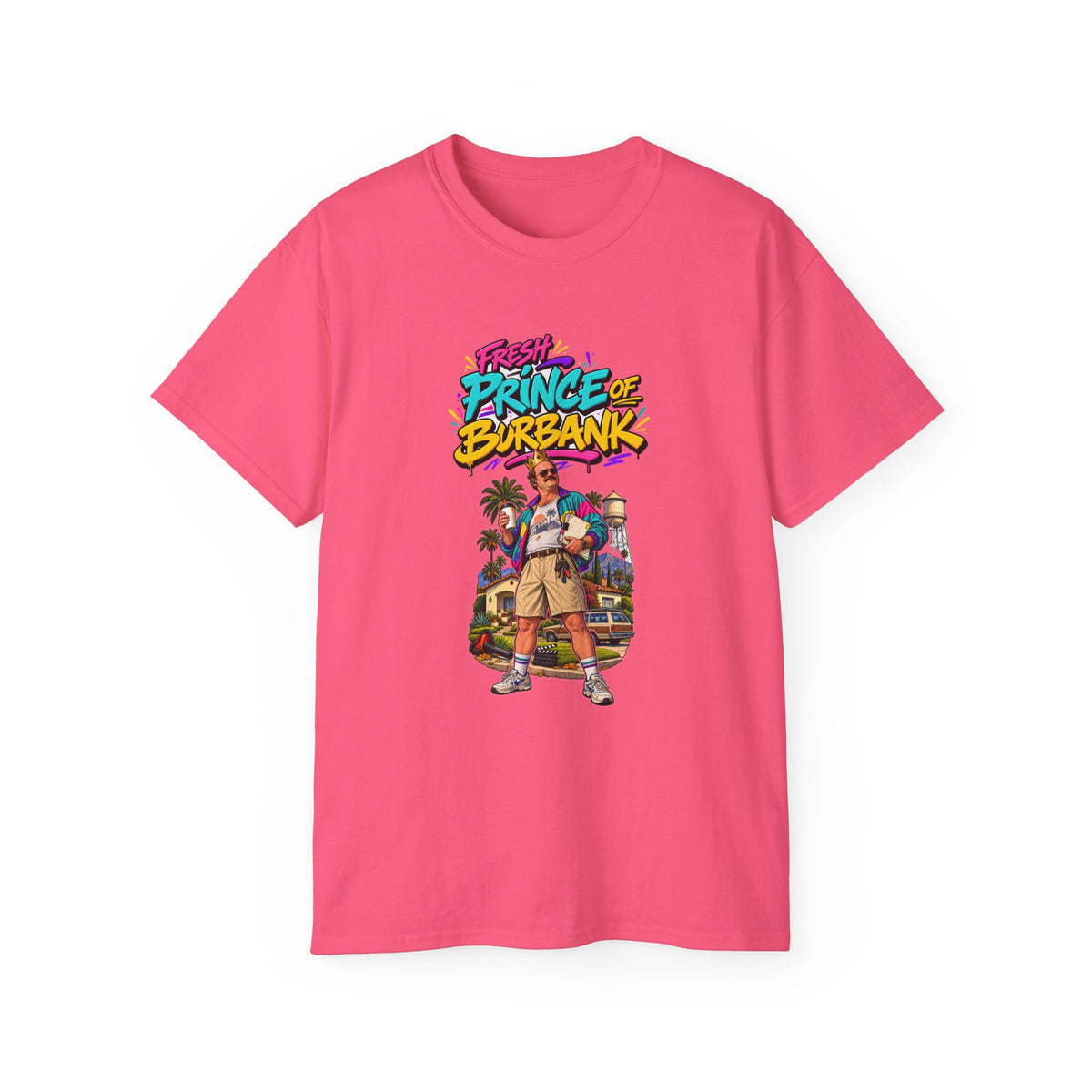 Fresh Prince of Burbank Graphic Tee — Retro 90s Cartoon Streetwear