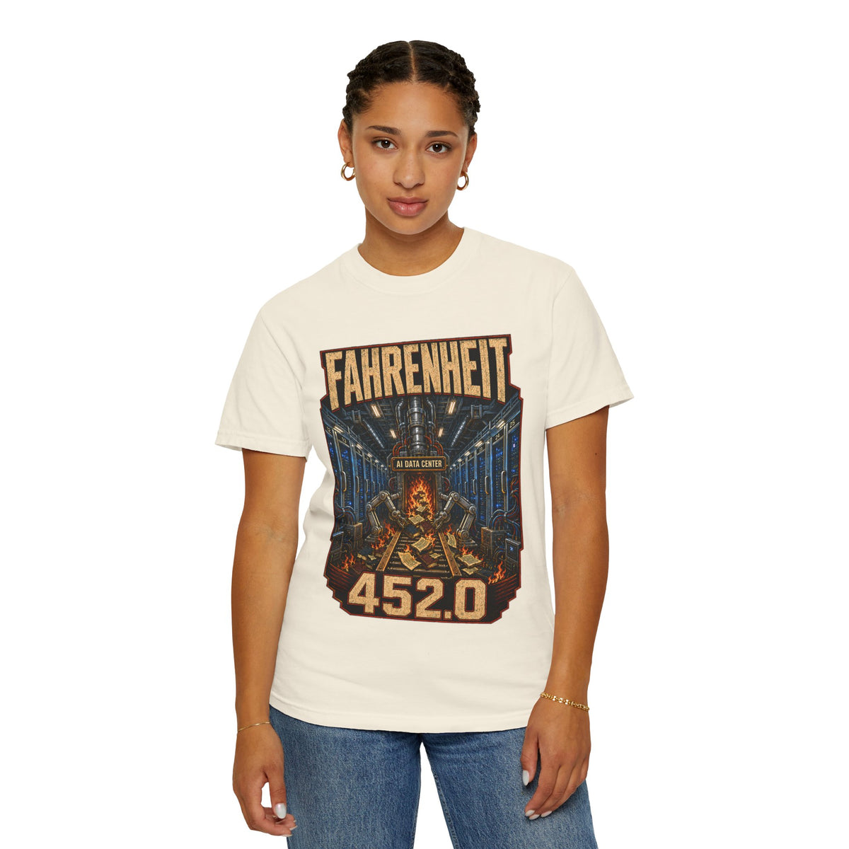 Fahrenheit 452.0 Premium T-Shirt — The Data Center Is Burning