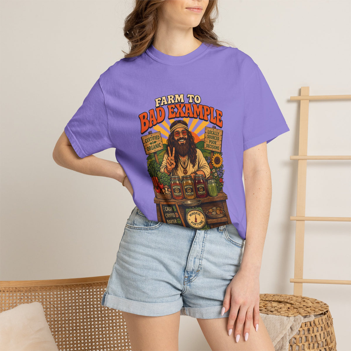 Farm to Bad Example Premium T-Shirt — Grass Fed & Naturally Fermented