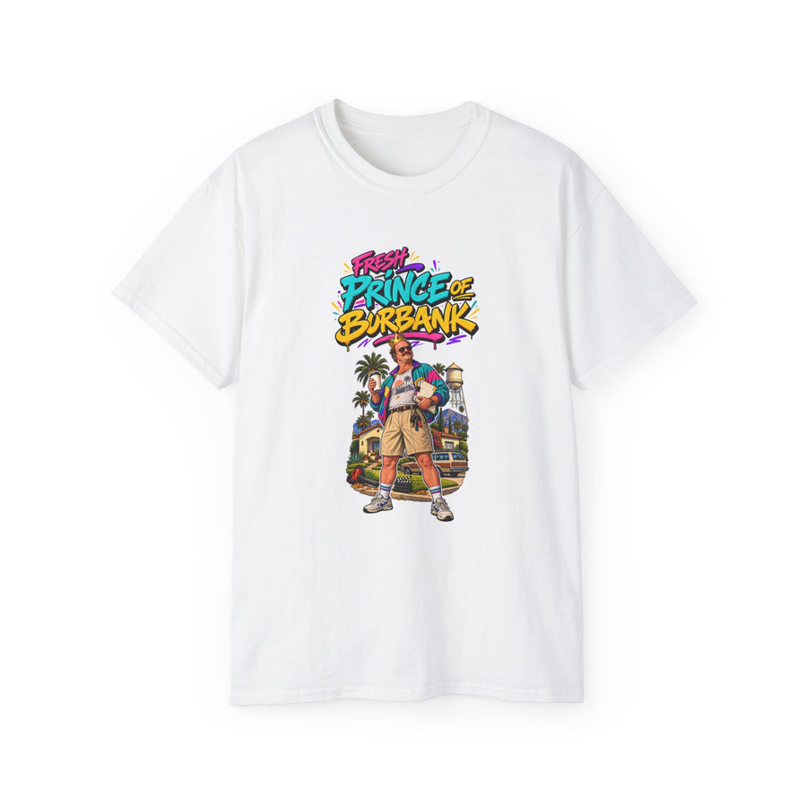 Fresh Prince of Burbank Graphic Tee — Retro 90s Cartoon Streetwear