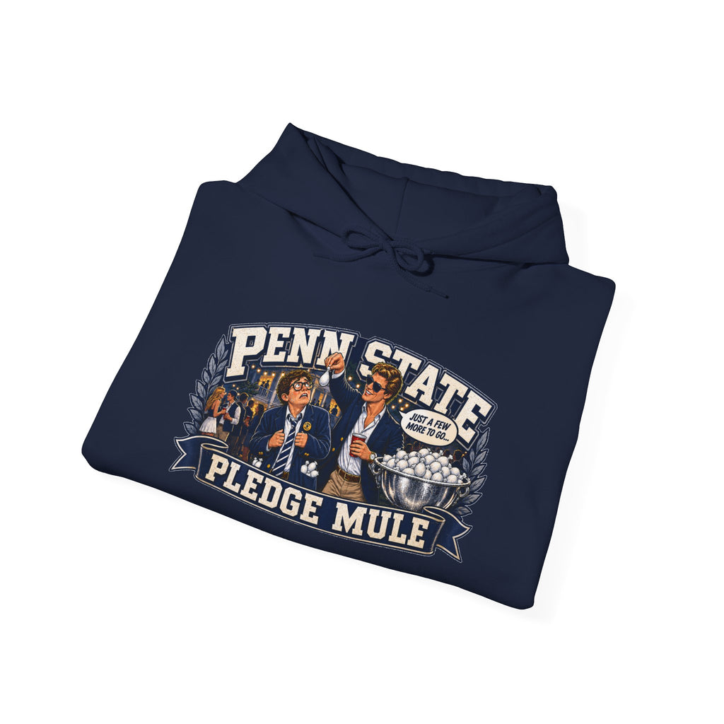 Penn State Pledge Mule Hoodie - Collegiate Vintage Crewneck for Alumni & Students