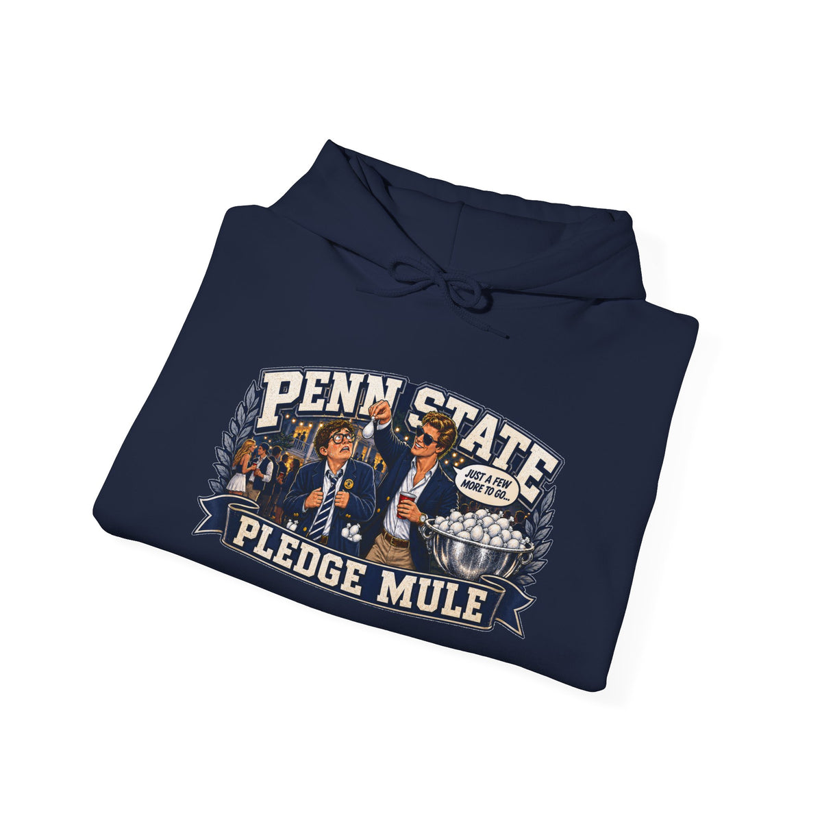 Penn State Pledge Mule Hoodie - Collegiate Vintage Crewneck for Alumni & Students