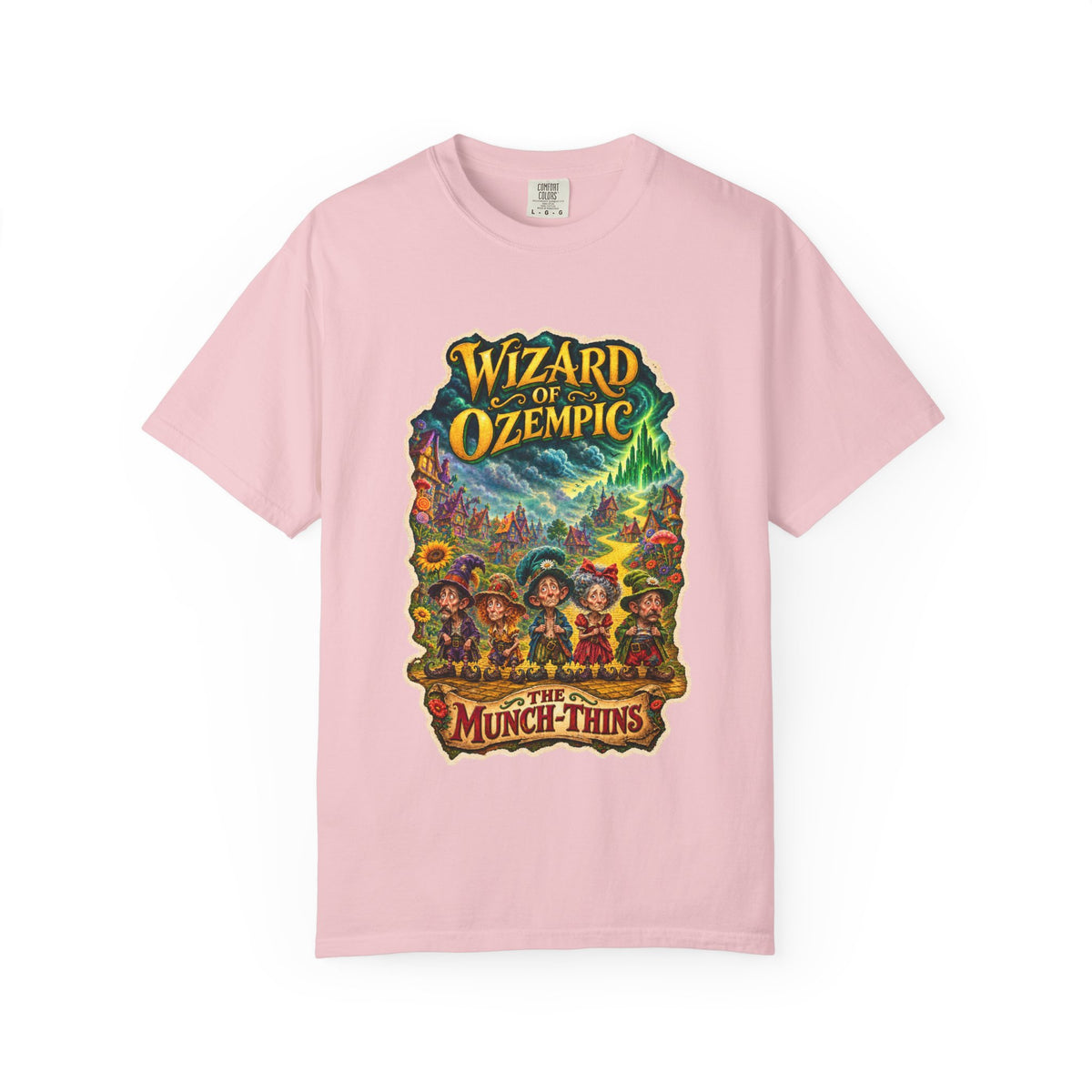 Wizard of Ozempic: The Munch-Thins Premium T-Shirt — Retro Fantasy Graphic