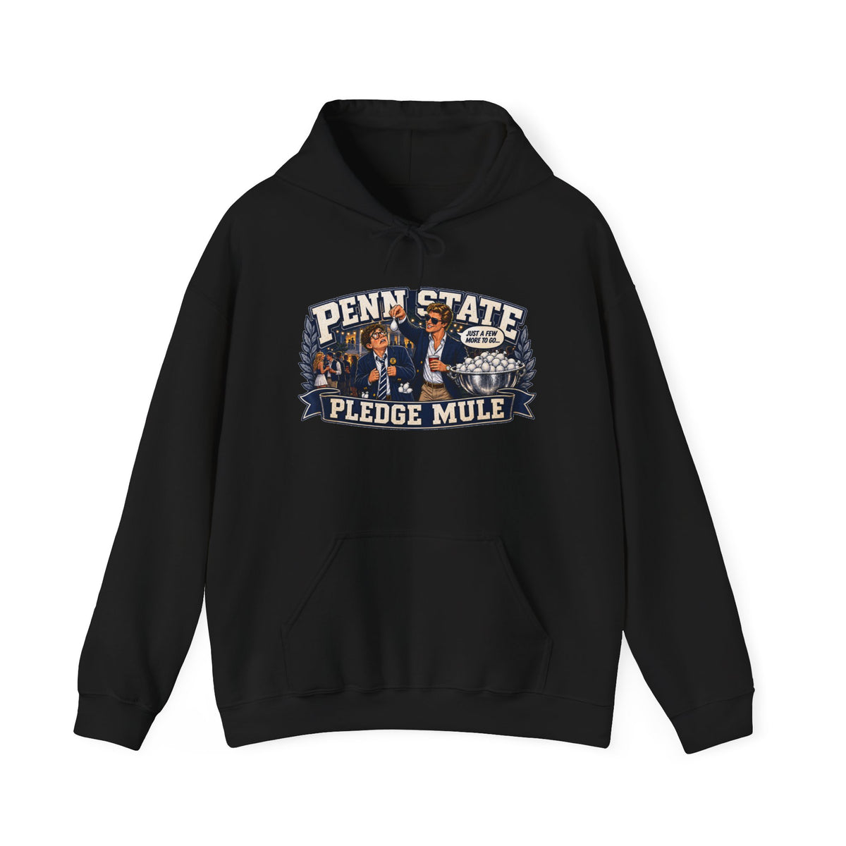 Penn State Pledge Mule Hoodie - Collegiate Vintage Crewneck for Alumni & Students