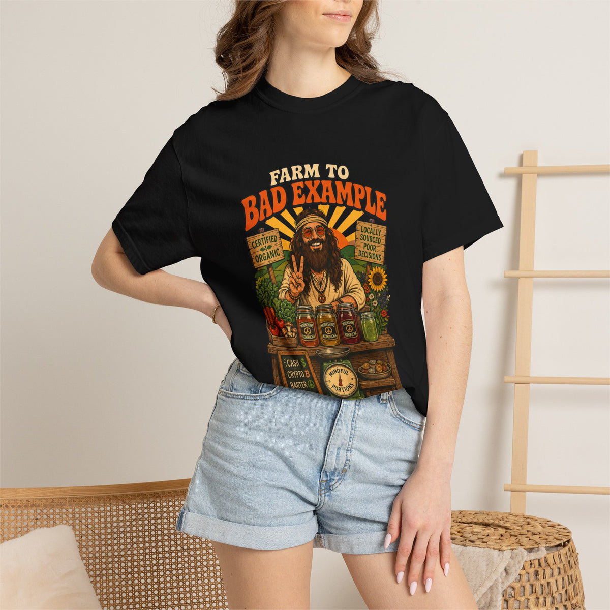 Farm to Bad Example Premium T-Shirt — Grass Fed & Naturally Fermented
