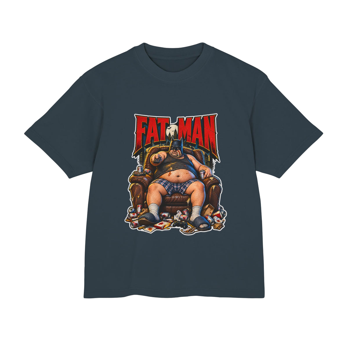 Fat Man Premium T-Shirt — Retro Comic Parody