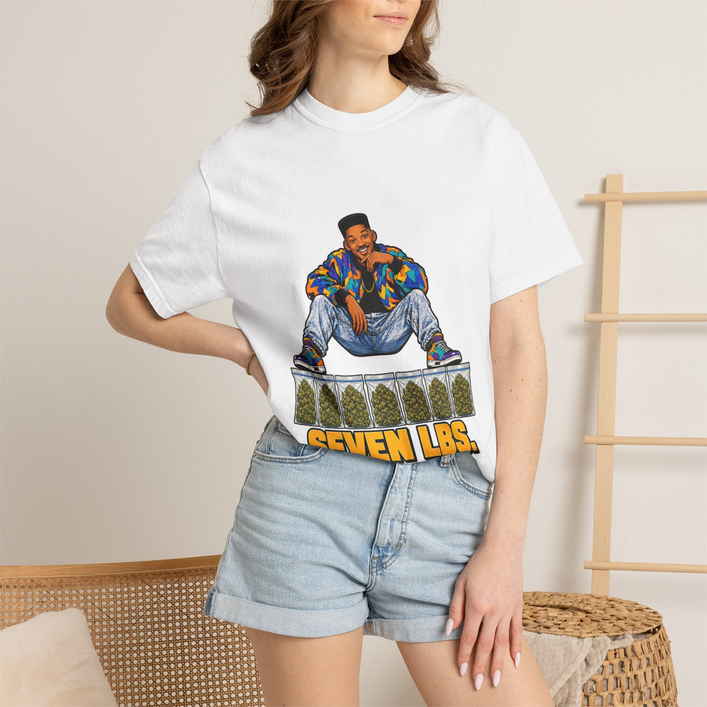 Seven Lbs. Premium T-Shirt — 90s Cannabis Parody