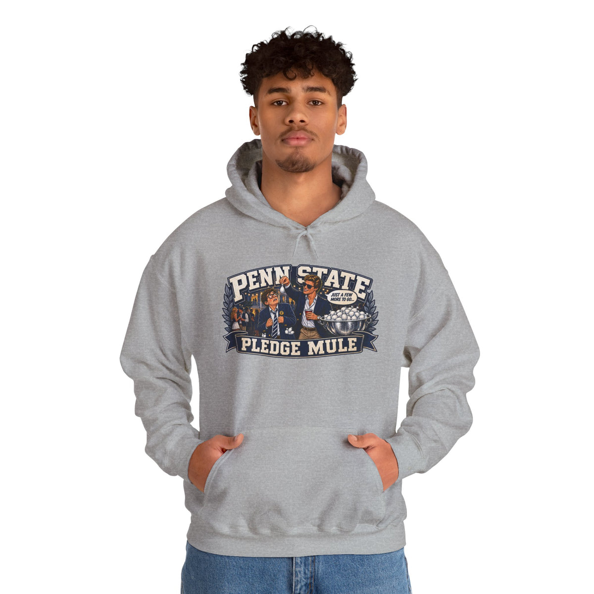 Penn State Pledge Mule Hoodie - Collegiate Vintage Crewneck for Alumni & Students