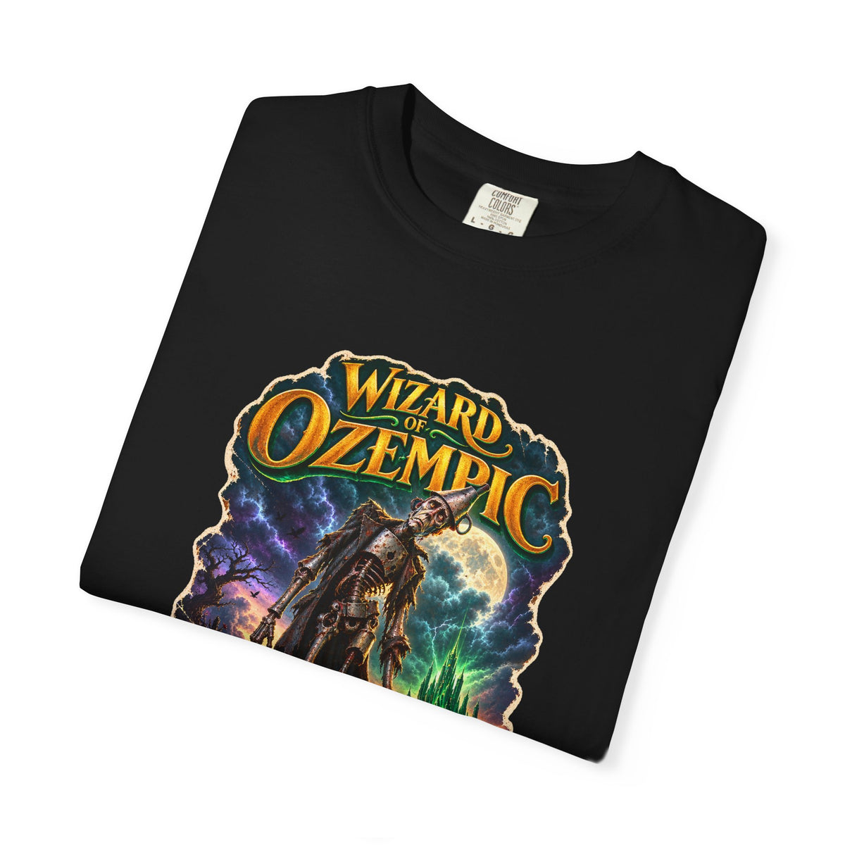 Wizard of Ozempic: Thin Man Premium T-Shirt — Retro Fantasy Graphic