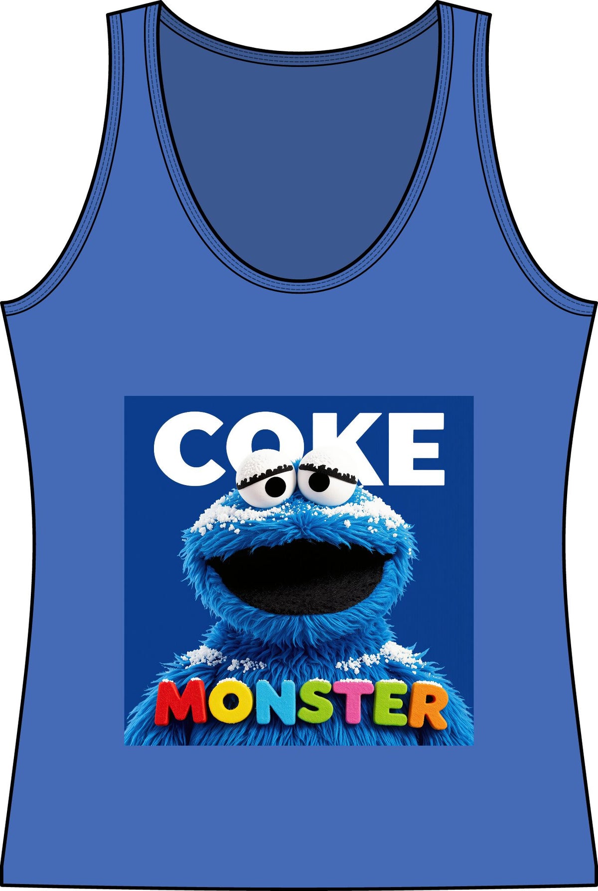 Coke Monster Women’s Tank Top — After-Hours Cookie Parody