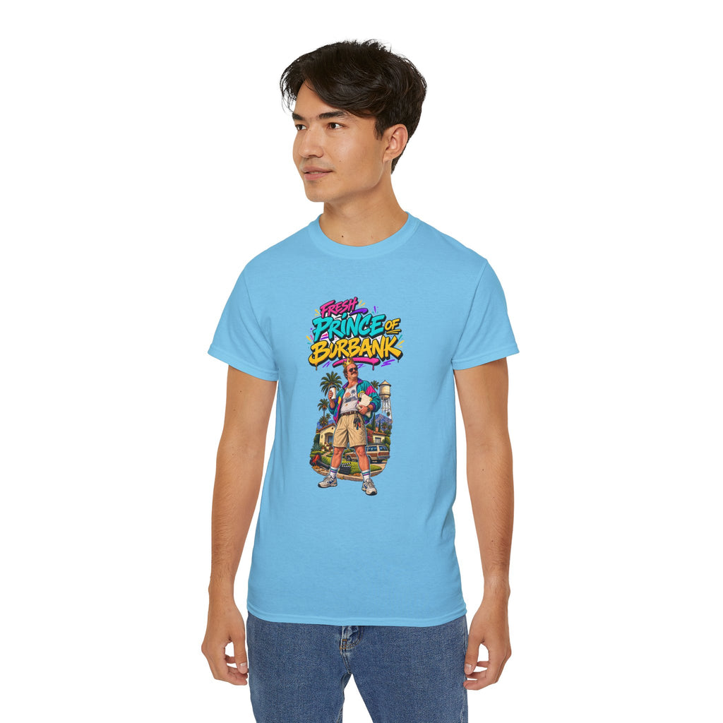 Fresh Prince of Burbank Graphic Tee — Retro 90s Cartoon Streetwear