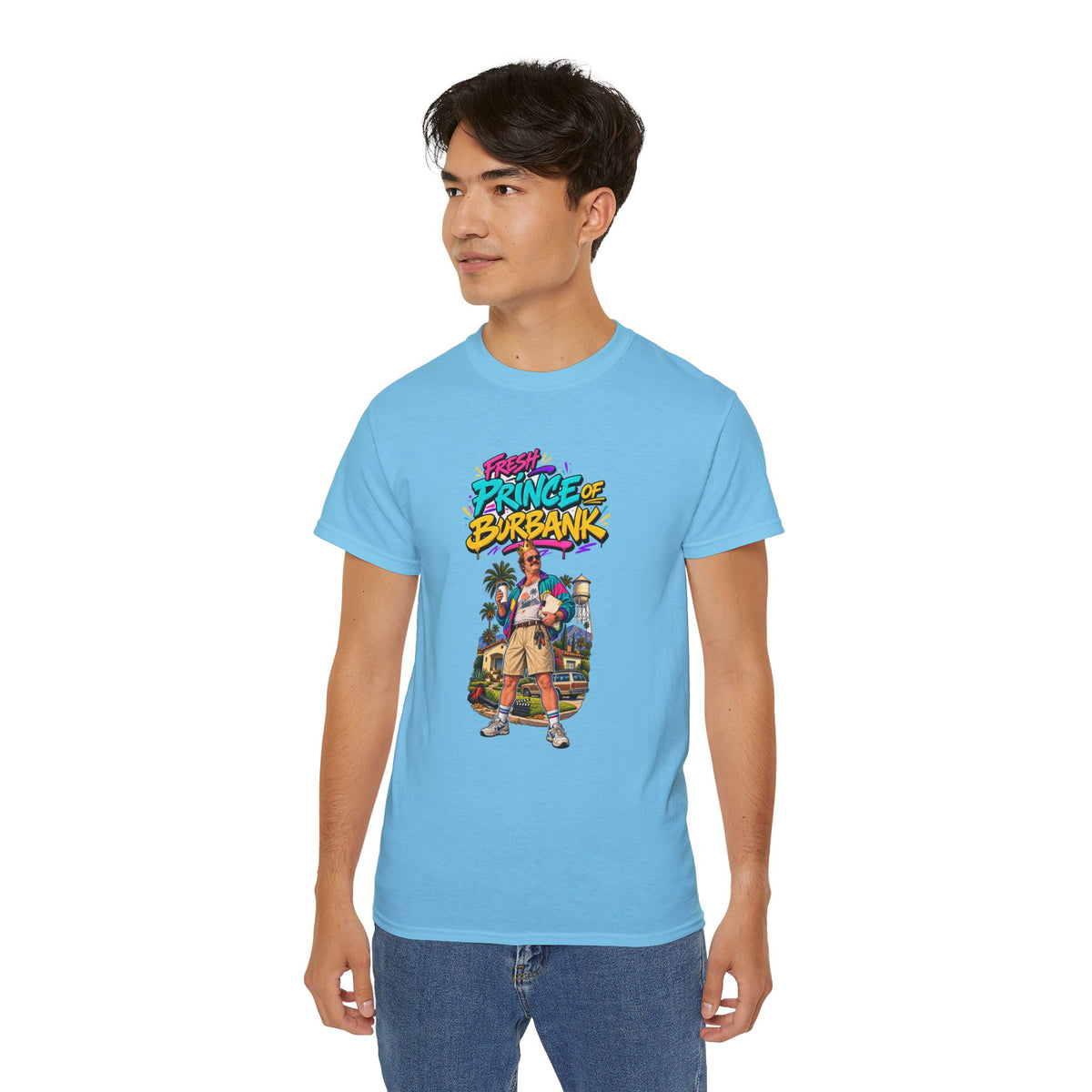 Fresh Prince of Burbank Graphic Tee — Retro 90s Cartoon Streetwear
