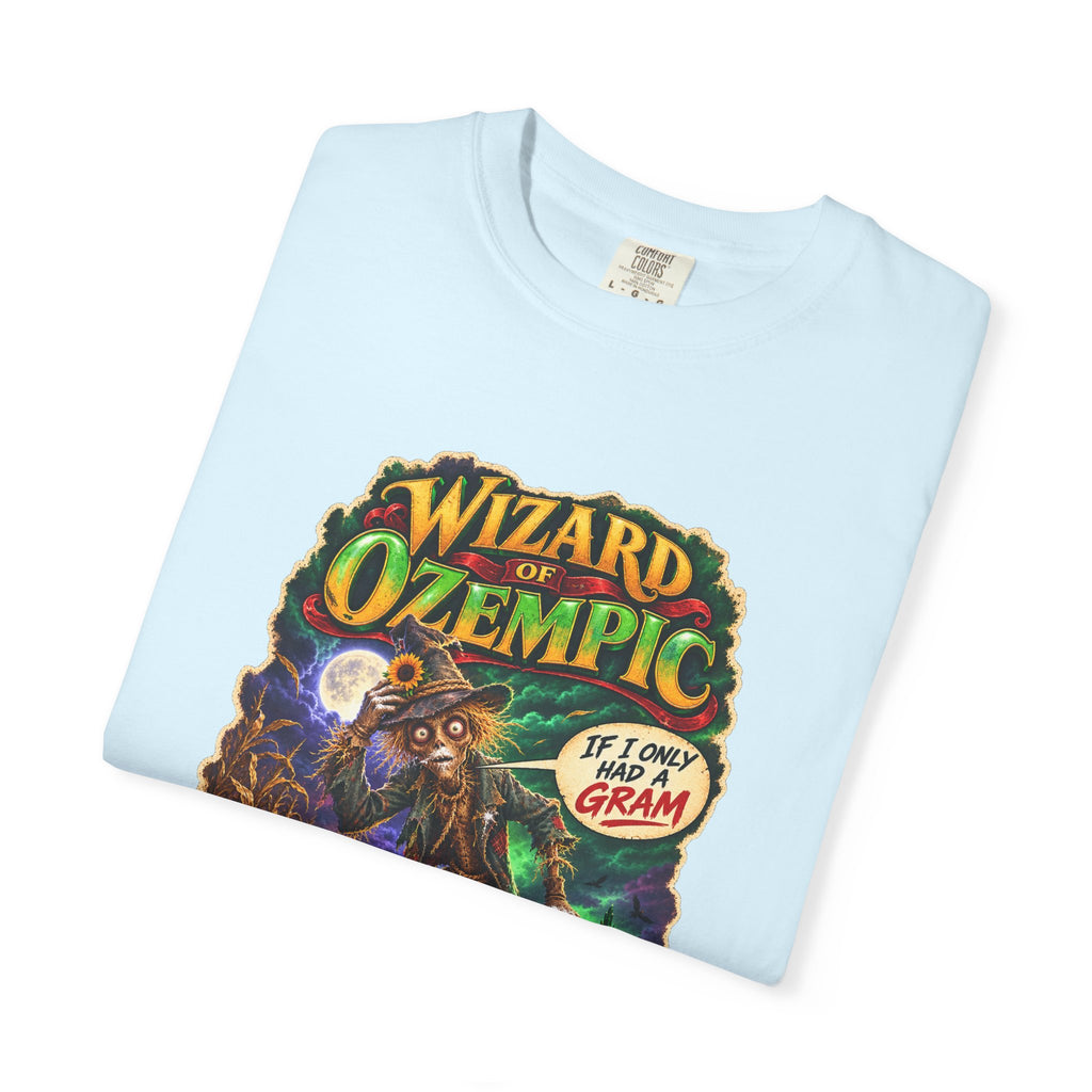 Wizard of Ozempic: Scareblow Premium T-Shirt — Retro Fantasy Graphic