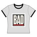 BAD Example Women’s Premium Ringer T-Shirt — Retro Logo