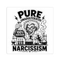 100% Narcissism Sticker — Mad Scientist Graphic