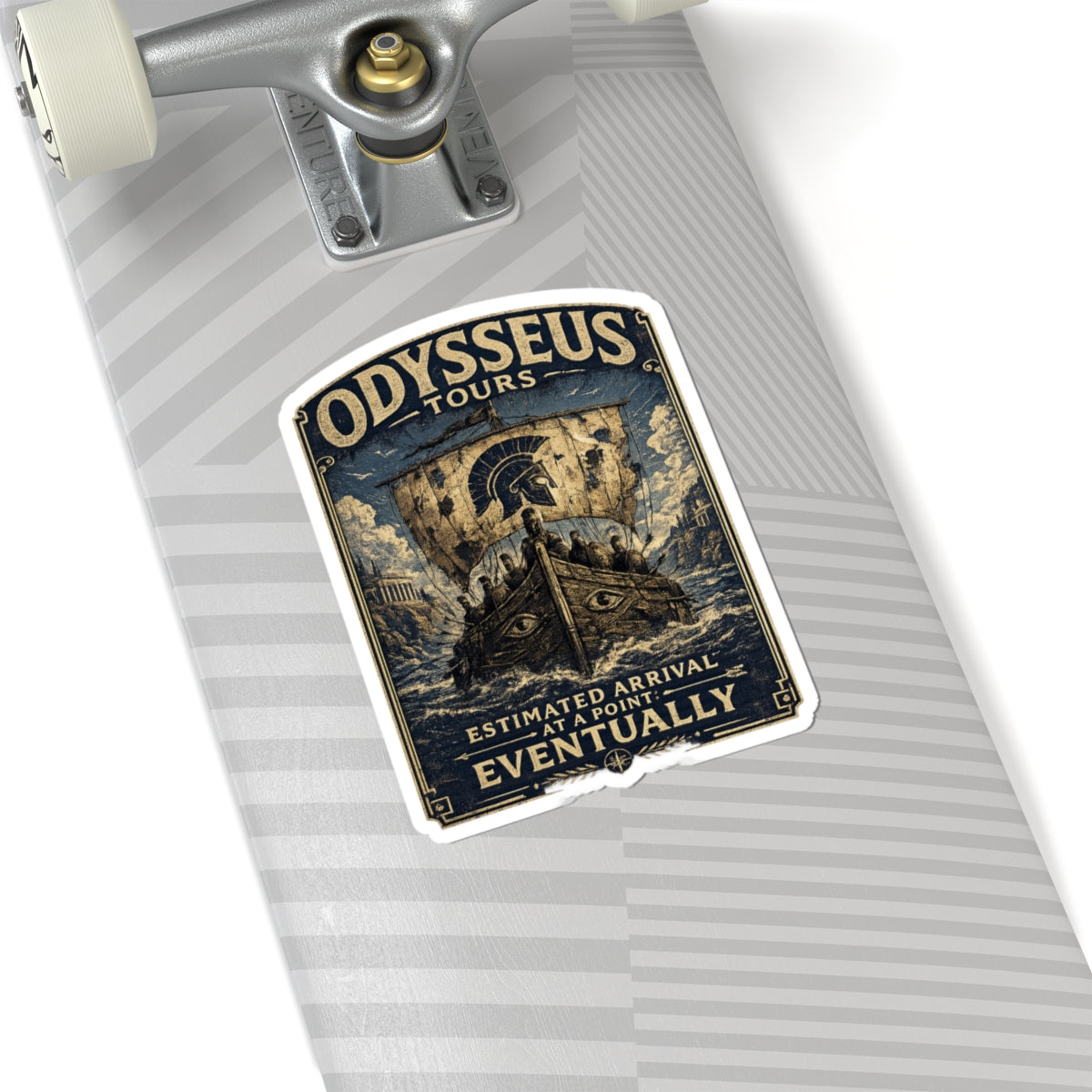 Odysseus Tours Sticker — Estimated Arrival: Eventually
