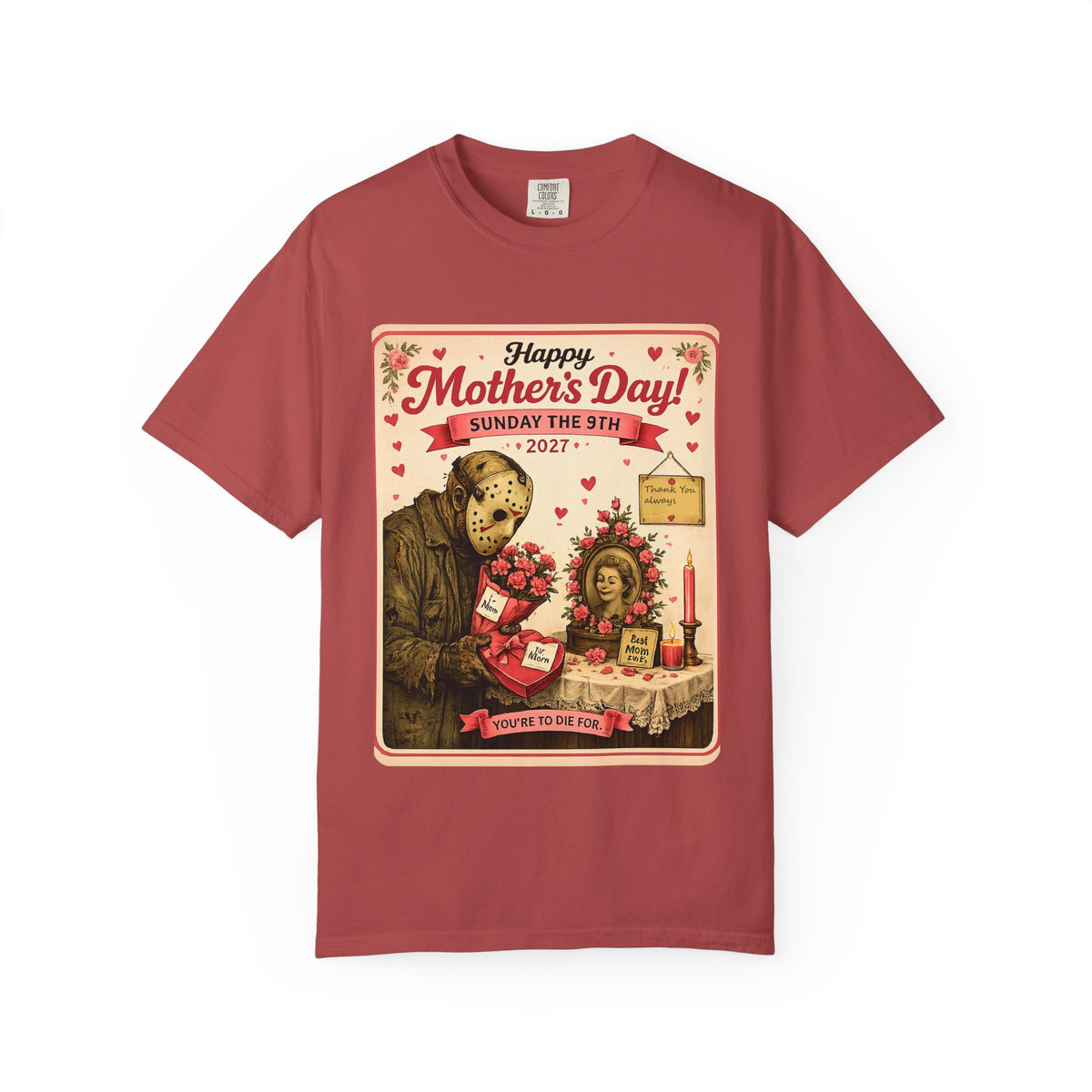 Mother’s Day Horror Premium T-Shirt — Sunday the 9th, 2027