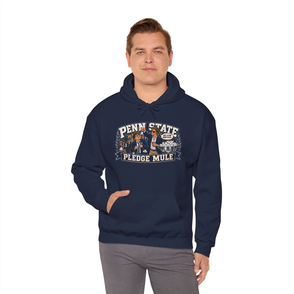 Penn State Pledge Mule Hoodie - Collegiate Vintage Crewneck for Alumni & Students