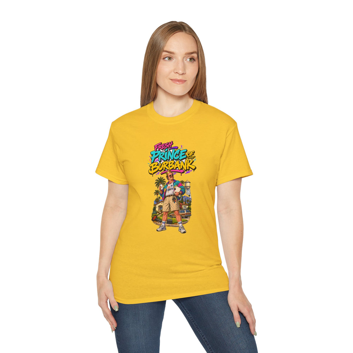 Fresh Prince of Burbank Graphic Tee — Retro 90s Cartoon Streetwear