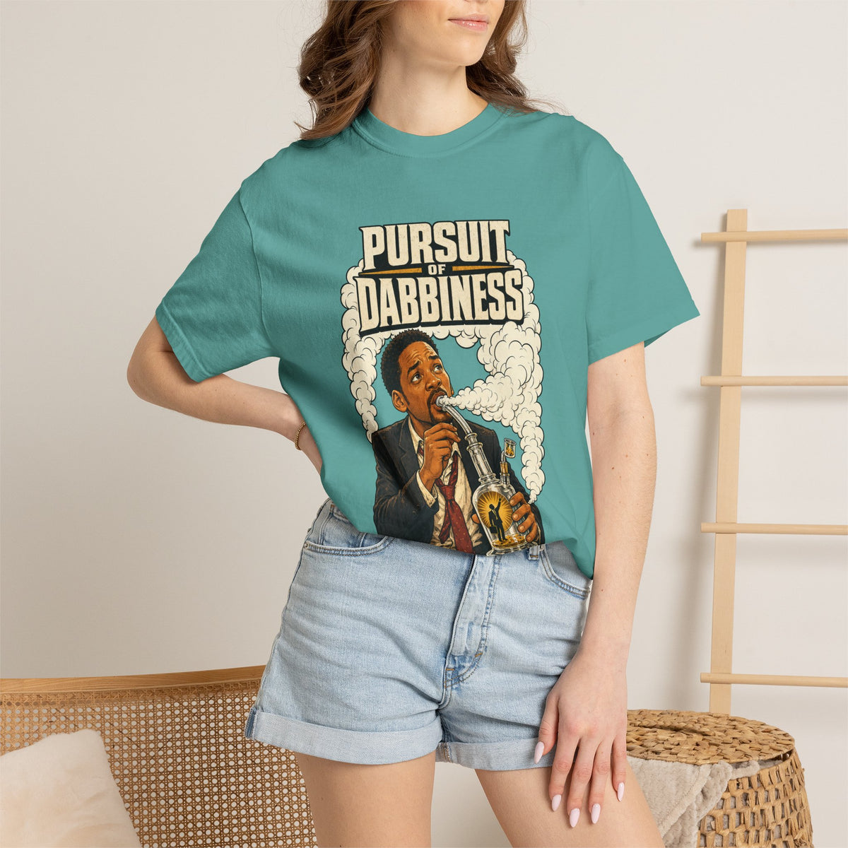 Pursuit of Dabbiness Premium T-Shirt — Cannabis Movie Parody