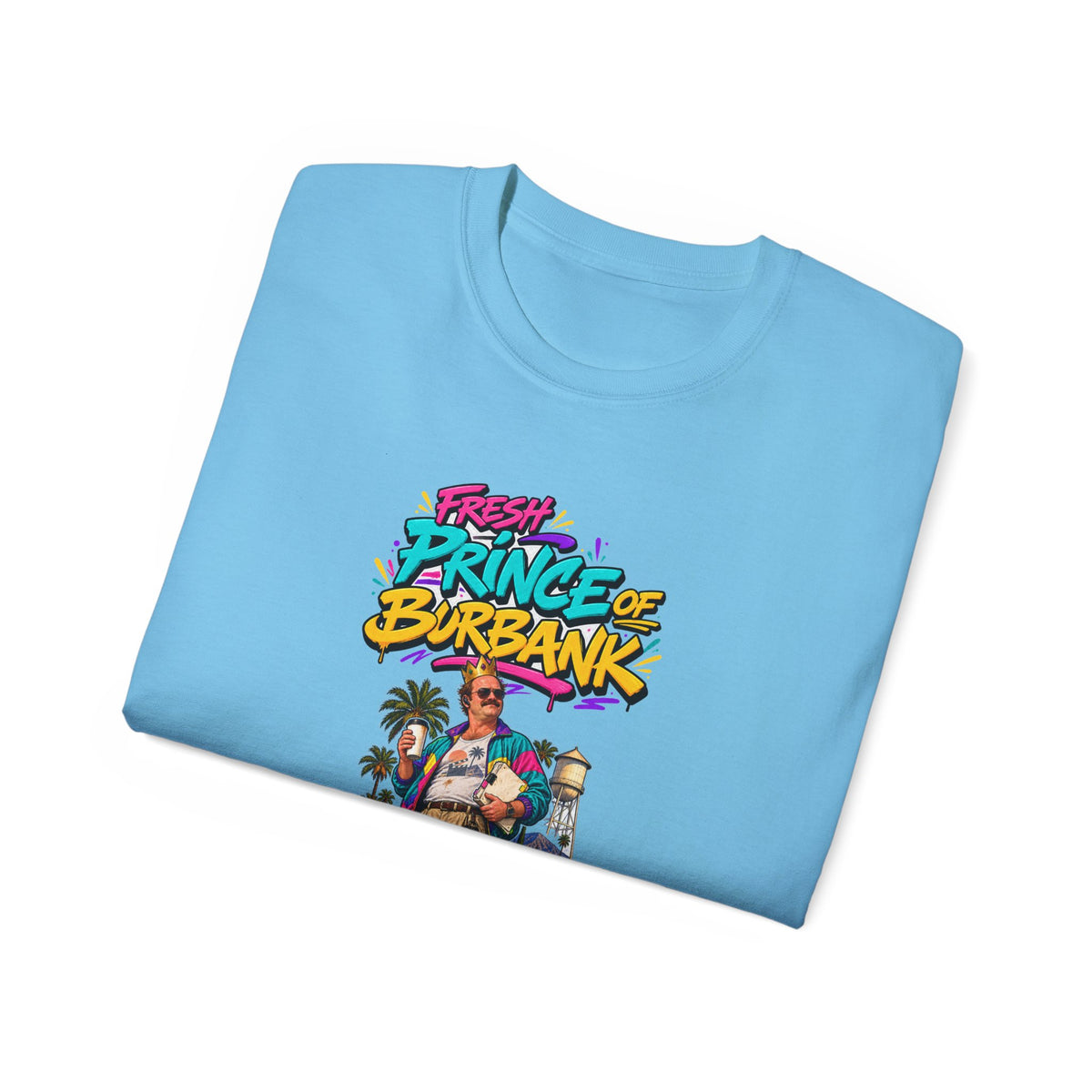 Fresh Prince of Burbank Graphic Tee — Retro 90s Cartoon Streetwear