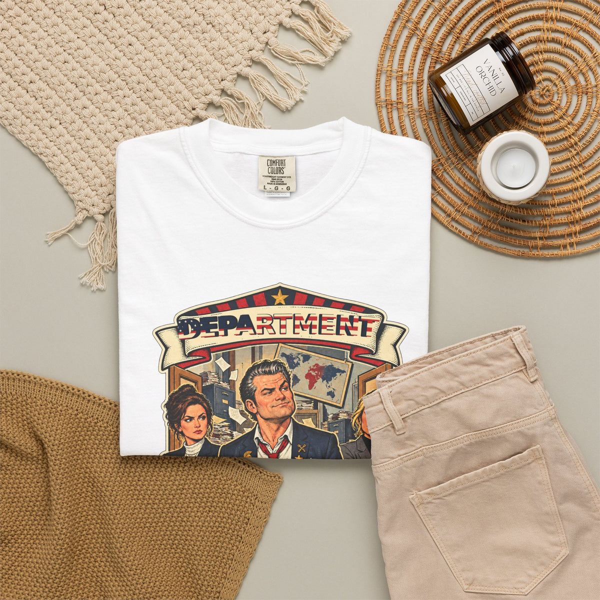 Department of Whores T-Shirt — Pete Hegseth Political Satire Tee